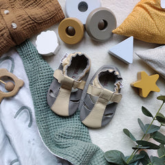 Liliputi Love Puhatalpú Szandál - Atacama Szürke-2