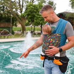 Liliputi Love Rugalmas Hordozókendő - Folk Flower-1