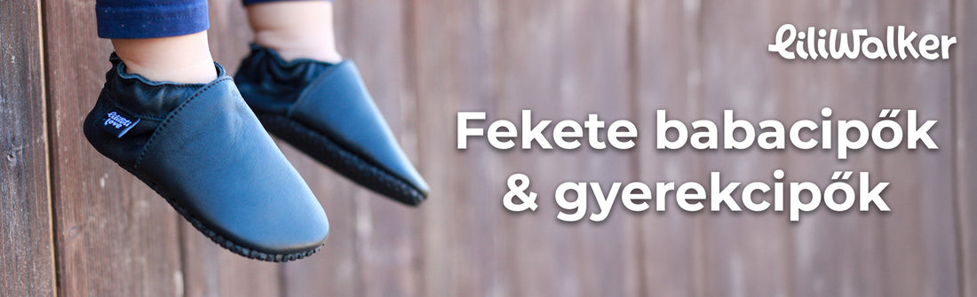 Fekete babacipők & gyerekcipők