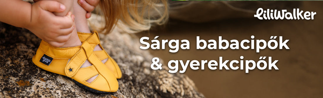 Sárga babacipők & gyerekcipők