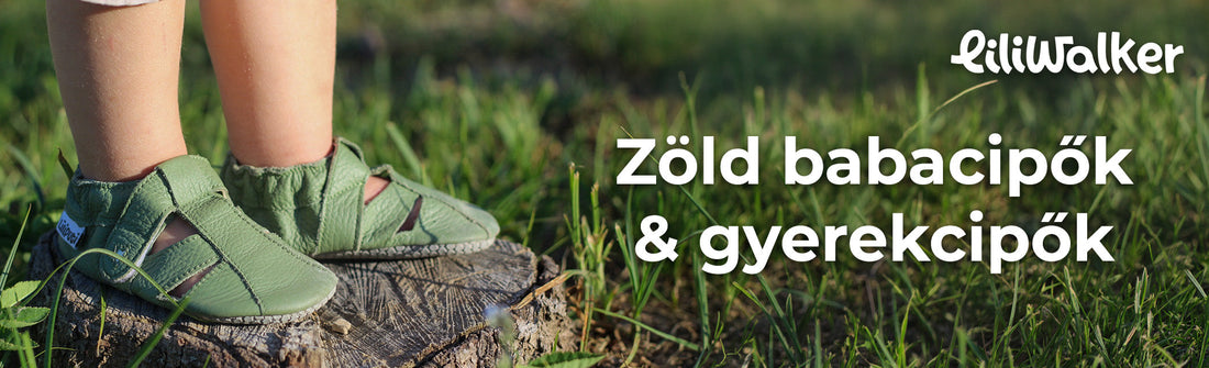 Zöld babacipők & gyerekcipők