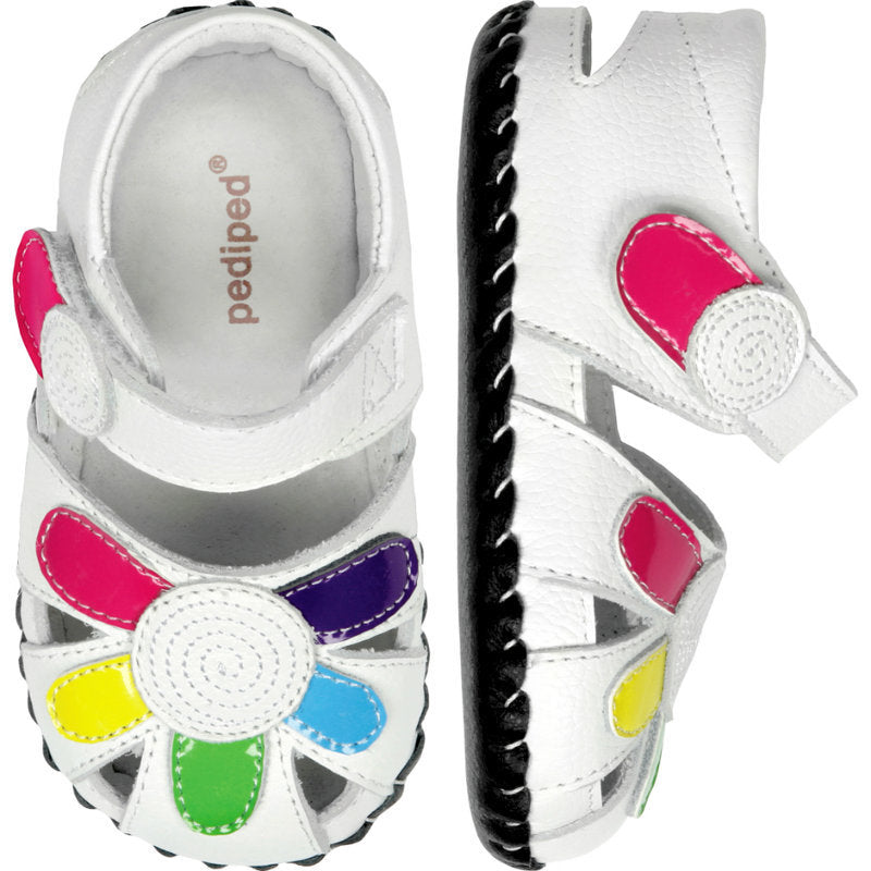 Pediped Originals Daisy White Multi-0