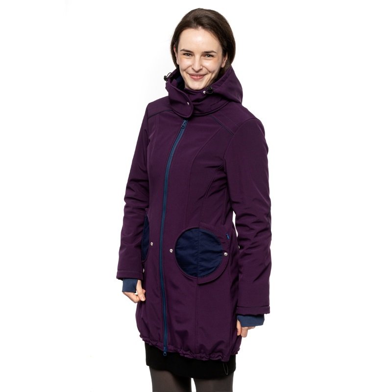 Liliputi Love 4in1 Mama Kabát - Blue Plum-1
