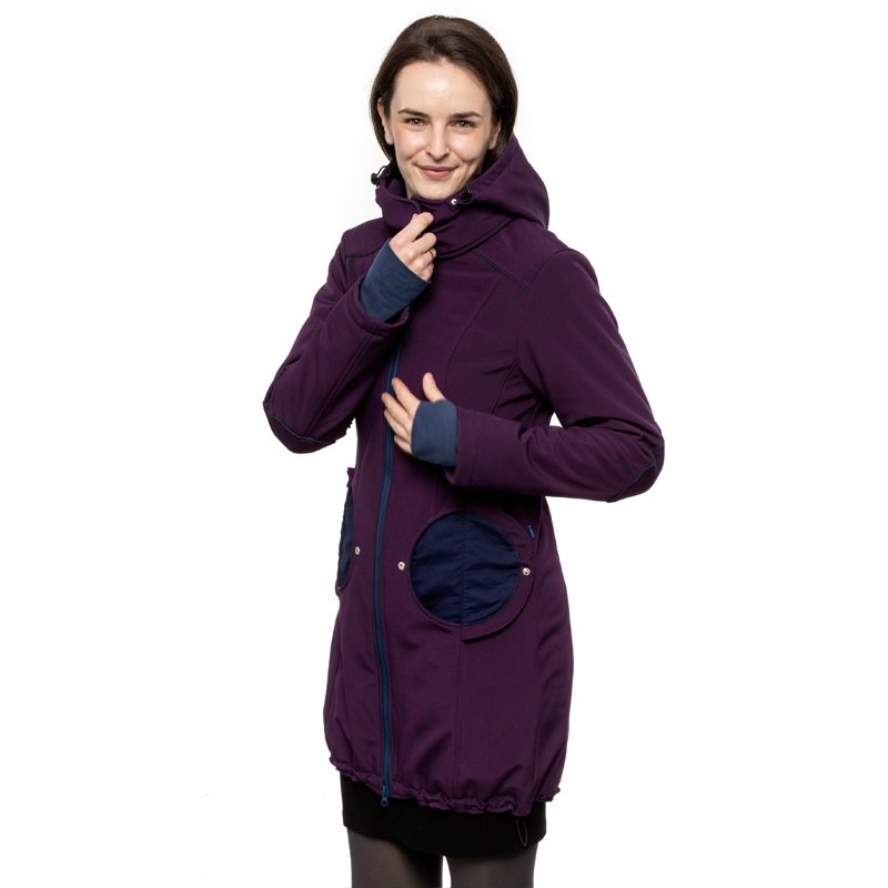 Liliputi Love 4in1 Mama Kabát - Blue Plum-3