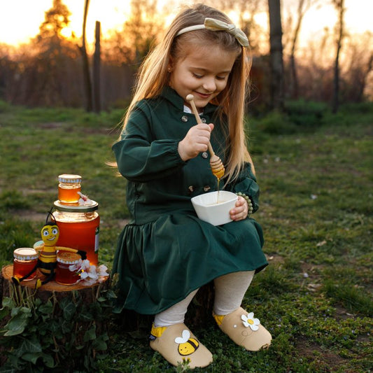 Liliputi Love Tappancsos Cipő - Drapp Méhecske
