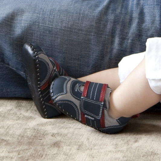 Pediped Originals Adrian Navy Grey Red